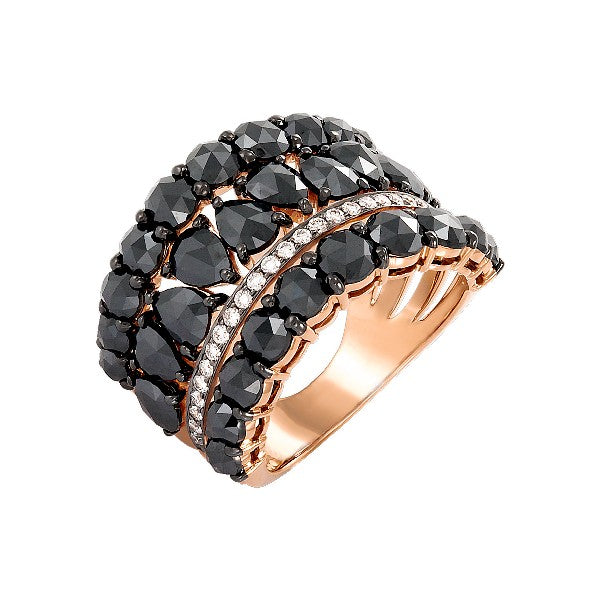 ETHO MARIA 18K Rose Gold Diamond Fashion Ring