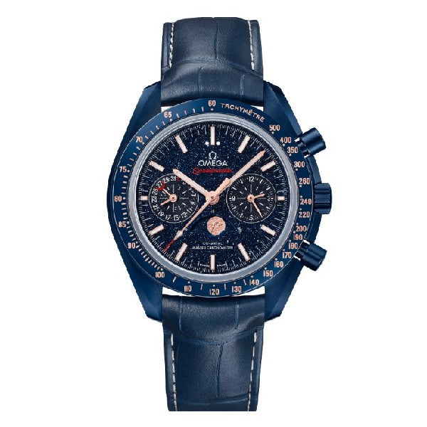 Omega Speedmaster Moonphase Chronograph Blue Side of the Moon 44.25mm
