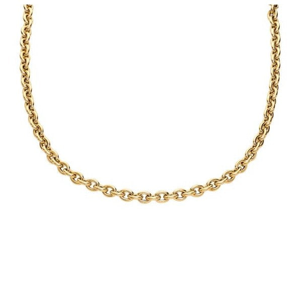 14K Yellow Gold Oval Cable Link Bracelet