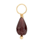 Load image into Gallery viewer, Red Garnet Faceted Drop Gemstone
