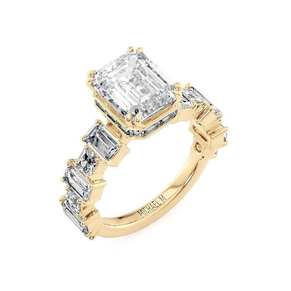 MICHAEL M 18K Yellow Gold Montage Engagement Ring