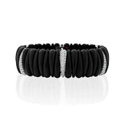 ROBERTO DEMEGLIO Matte Black Ceramic and 18K White Gold Artiglio Diamond Bracelet