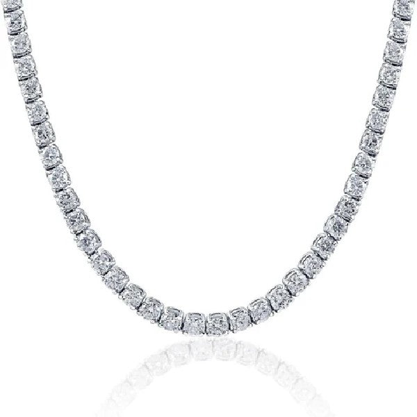 Lab Grown Diamond Tennis Necklace 36.11cttw 14K White Gold