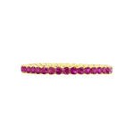 Load image into Gallery viewer, SPARK CREATIONS 18K Yellow Gold Ruby Eternity Band
