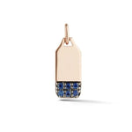 Load image into Gallery viewer, Dora Mini Rectangular Sapphire Tablet Charm
