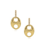 Load image into Gallery viewer, 14K Yellow Gold Diamond Drop Earrings
