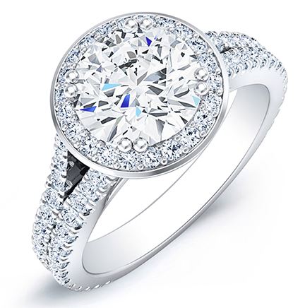 Diamond Halo Engagement Ring