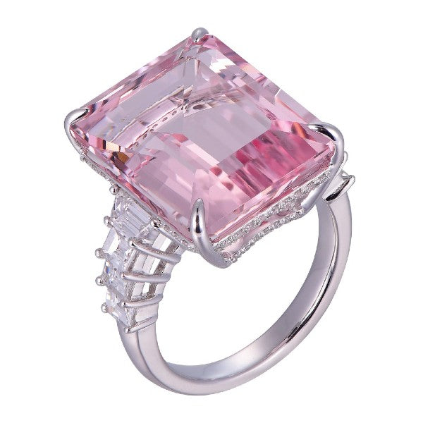 Morganite and Diamond Ring