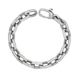 Load image into Gallery viewer, JOHN VARVATOS Artisan Sterling Silver Chain Link Bracelet, Distressed Oval Links
