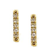 Diamond Bar Earrings