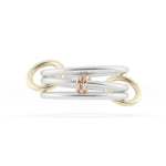 Load image into Gallery viewer, SPINELLI KILCOLLIN Sterling Silver and 18K Acacia SG Linked Rings
