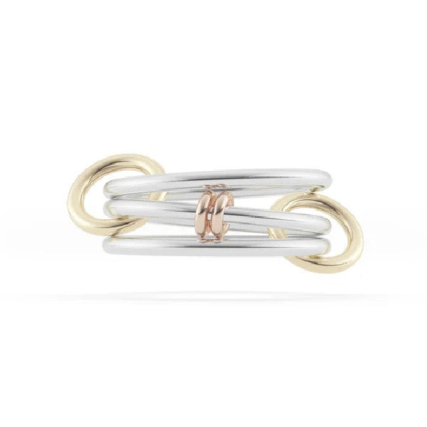 SPINELLI KILCOLLIN Sterling Silver and 18K Acacia SG Linked Rings