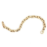 14K Yellow Gold Semi-Solid Anchor Link Bracelet