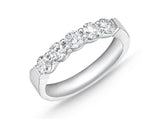 Load image into Gallery viewer, Petite Prong 5-Stone Diamond Wedding or Anniversary Band
