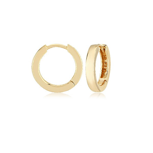 14K Yellow gold Huggie Hoop Earrings