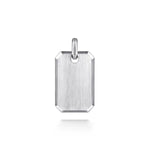 Load image into Gallery viewer, Men&#39;s Sterling Silver Engravable Dog Tag Pendant
