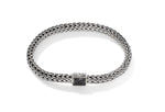 Load image into Gallery viewer, Classic Chain Black Sapphire And Diamond Pave Reversible Bracelet

