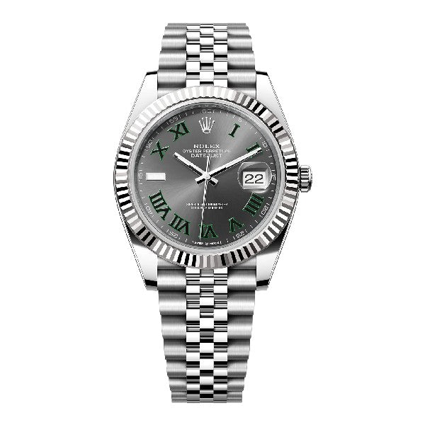 Pre-Owned Rolex Datejust 41 Wimbledon Dial Model 126334