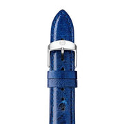 MICHELE 18mm Midnight Blue Ostrich Strap