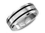 Load image into Gallery viewer, CROWN RING Men's Tungsten Wedding Band