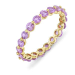 Load image into Gallery viewer, Pink Sapphire Stackable Eternity Band
