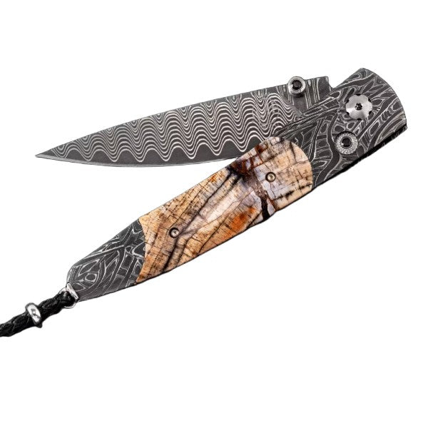 WILLIAM HENRY Lancet Dark Ring Pocket Knife