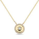 Load image into Gallery viewer, Diamond Disc Necklace