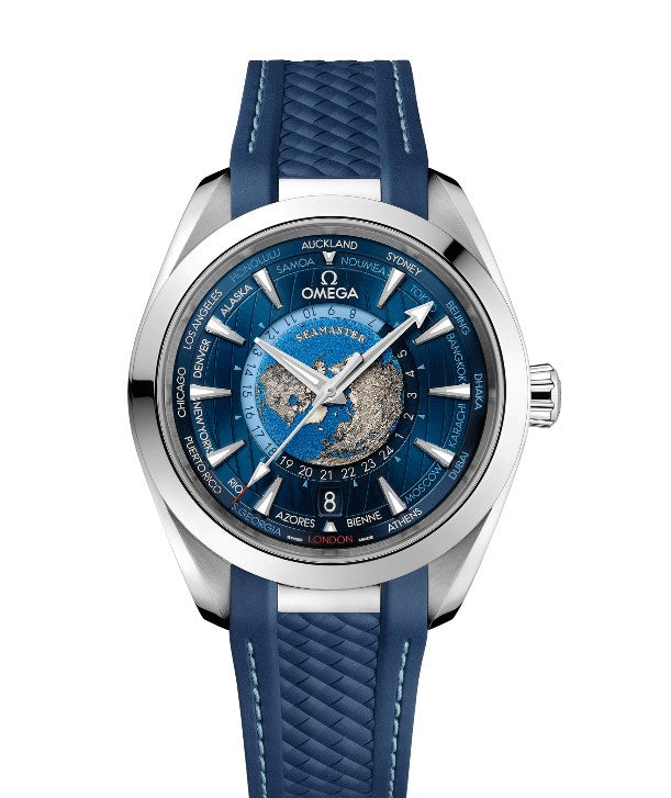 OMEGA Aqua Terra 150M GMT Worldtimer 43mm