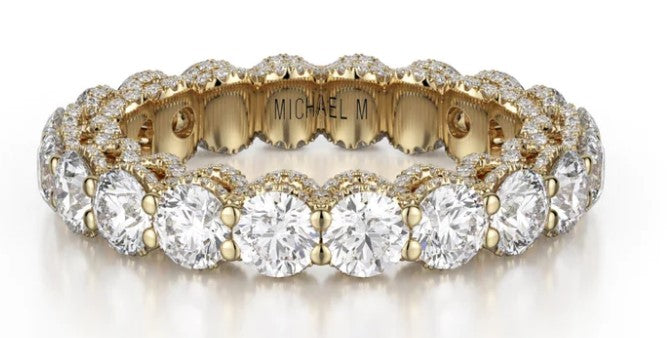 MICHAEL M Crown Eternity Wedding Band