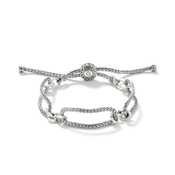 JOHN HARDY Classic Chain Knife Edge Pull Through Silver Bracelet