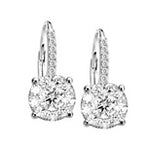 Load image into Gallery viewer, Diamond Cluster Drop Earrings
