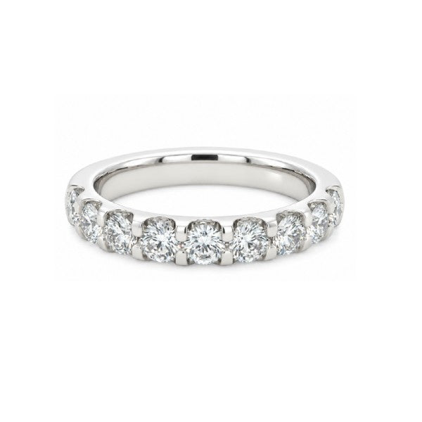 MEMOIRE Platinum Diamond Wedding or Anniversay Band