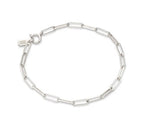 Load image into Gallery viewer, Elongated Box Chain Bracelet, Silver
