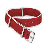 Load image into Gallery viewer, OMEGA NATO Red Strap with White Borders 21-22mm
