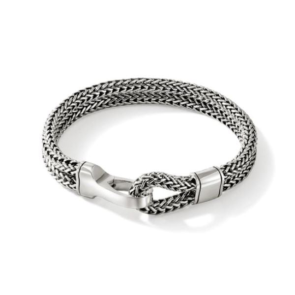 Classic Chain Double Silver Hook Bracelet