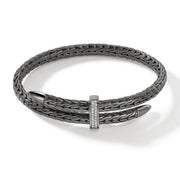 JOHN HARDY Spear Diamond Flex Cuff Black Rhodium