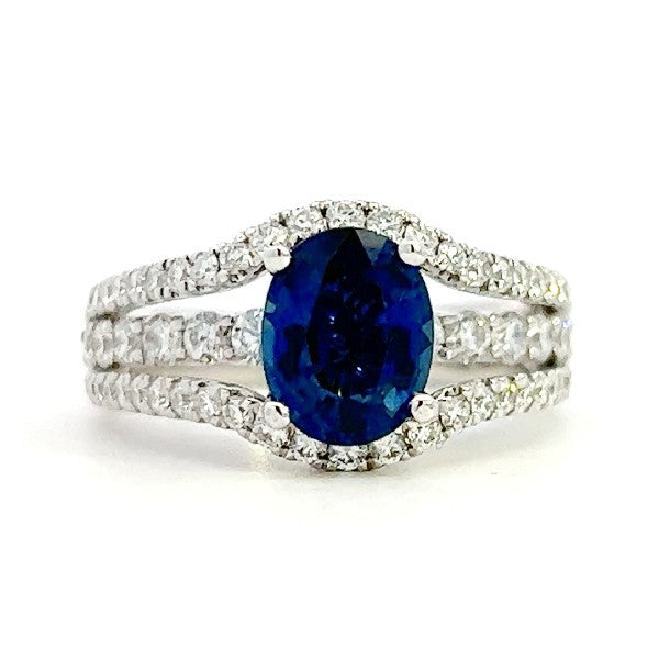 Sapphire and Diamond Ring
