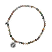 JOHN VARVATOS Skull Sterling Silver Beaded Single-Strand Bracelet, 3mm Beads