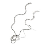 Load image into Gallery viewer, Classic Chain Silver Pendant Necklace
