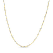 14K Two-Tone Fancy Textured Ice Chain