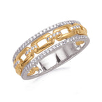 Load image into Gallery viewer, Diamond Link Fashion Ring
