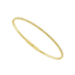 Load image into Gallery viewer, 14K Yellow Gold Diamond Flexible Bangle Bracelet
