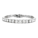 Load image into Gallery viewer, 14K White Gold Lab-Grown Diamond Tennis Bracelet 12.00ct
