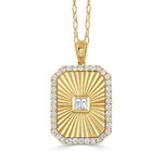 Load image into Gallery viewer, Diamond Medallion Pendant
