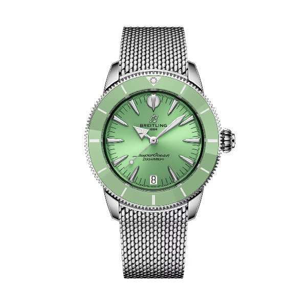 BREITLING Superocean Heritage Automatic 36mm Unisex Watch Green  A10390361L1A1
