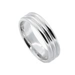 Load image into Gallery viewer, Men's 18K White  Gold 6mm Wedding Band