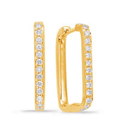 Diamond Hoop Earings