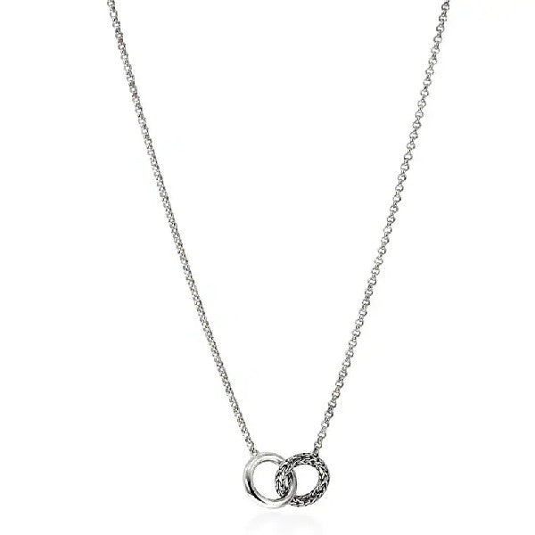 JOHN HARDY Essentials Silver Interlink Necklace in Silver