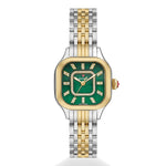 Load image into Gallery viewer, MICHELE Meggie Two-Tone Lush Green Dial Diamond Watch