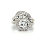 Load image into Gallery viewer, ESTATE 14K White Gold Vintage Diamond Ring with Wrap